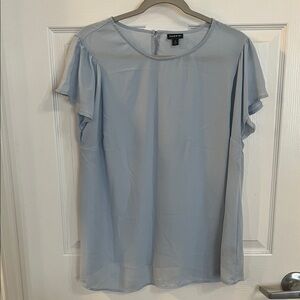 Torrid light blue flutter sleeve short sleeve blouse 0X